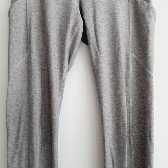 LULULEMON Speed Tight III All Luxtreme Athletic Leggings Grey Ruched Sz 6 - Picture 7 of 16